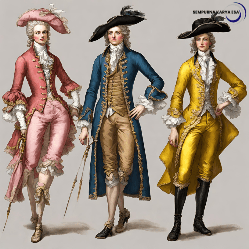 tren fashion penangkal petir houte couture simbol kemewahan akhir abad ke-18 sempurna karya esa