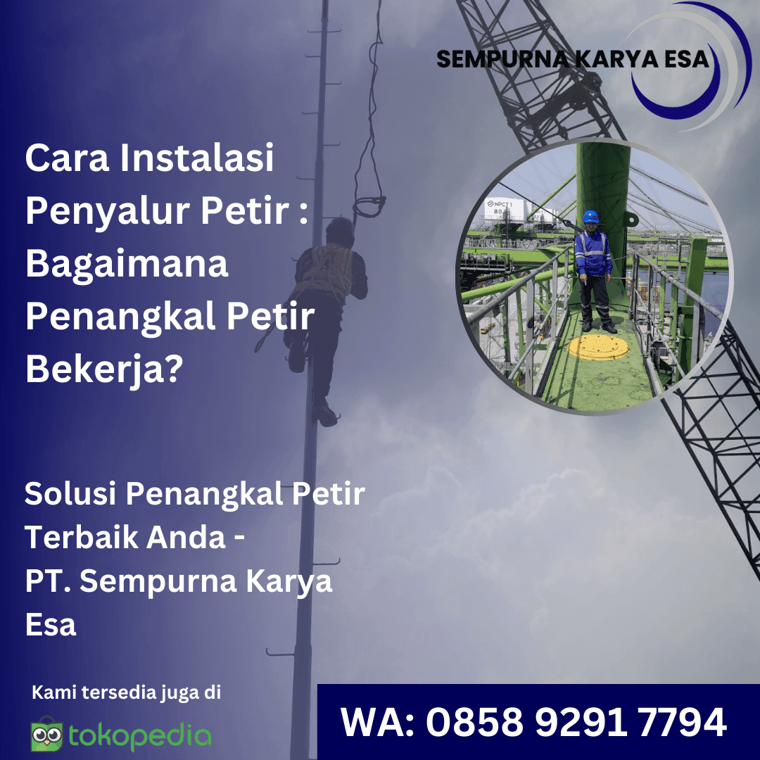cara instalasi penyalur petir pt sempurna karya esa