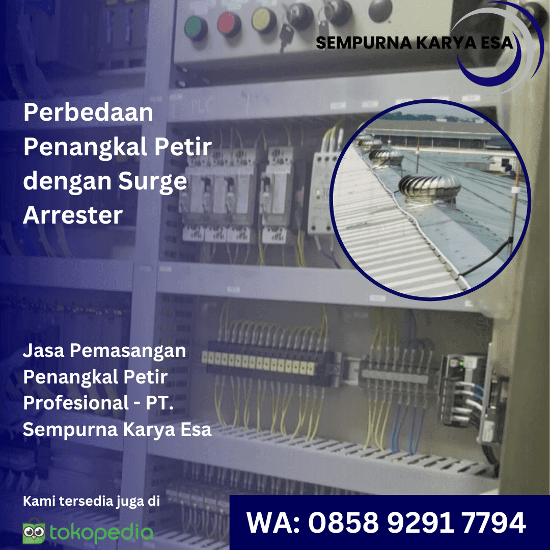 perbedaan surge arrester dengan penangkal petir artikel pt sempurna karya esa