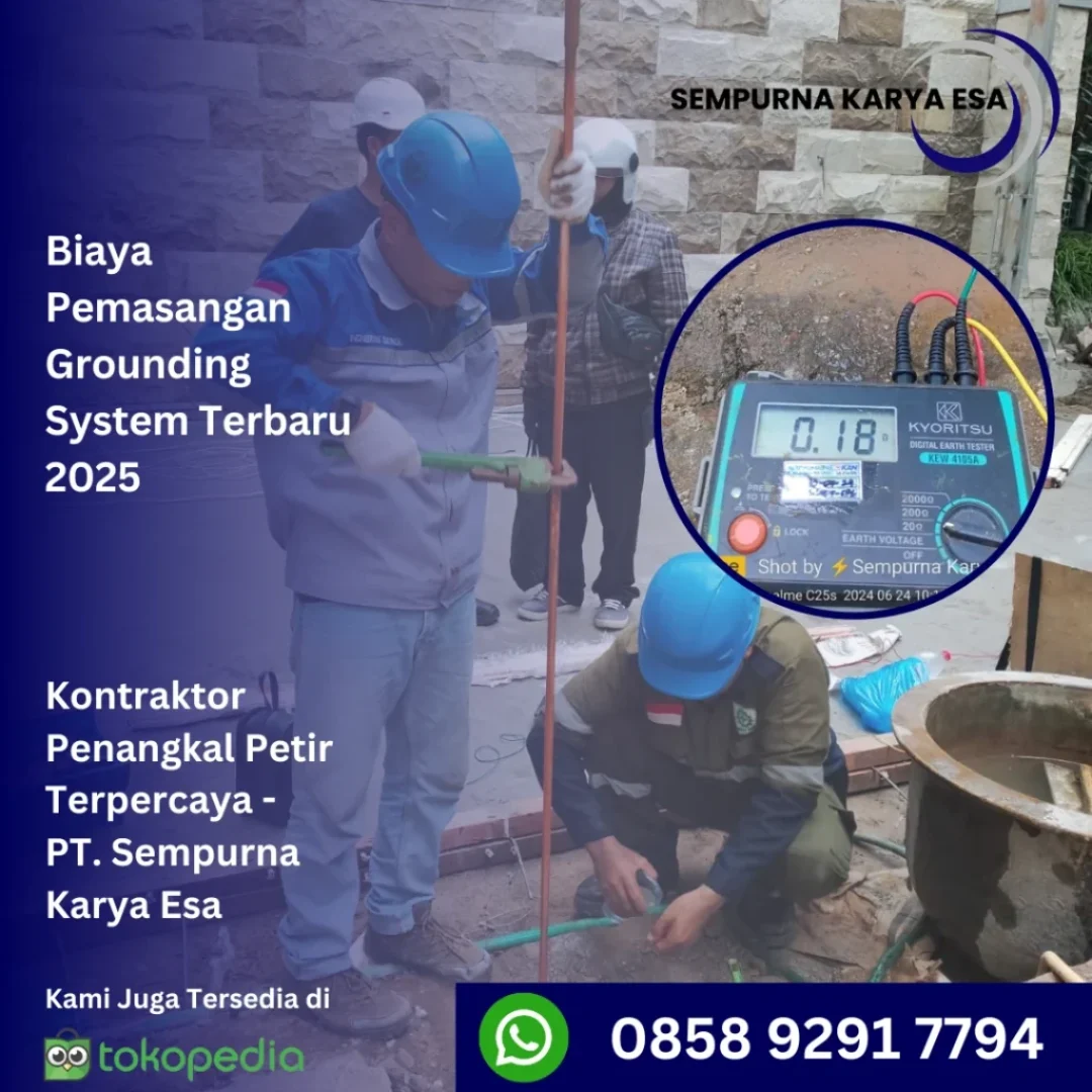 biaya pemasangan grounding system terbaru 2025