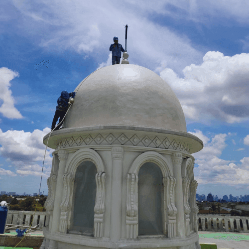 jasa pemasangan penangkal petir rumah ibadah di masjid jami ar-rahmah