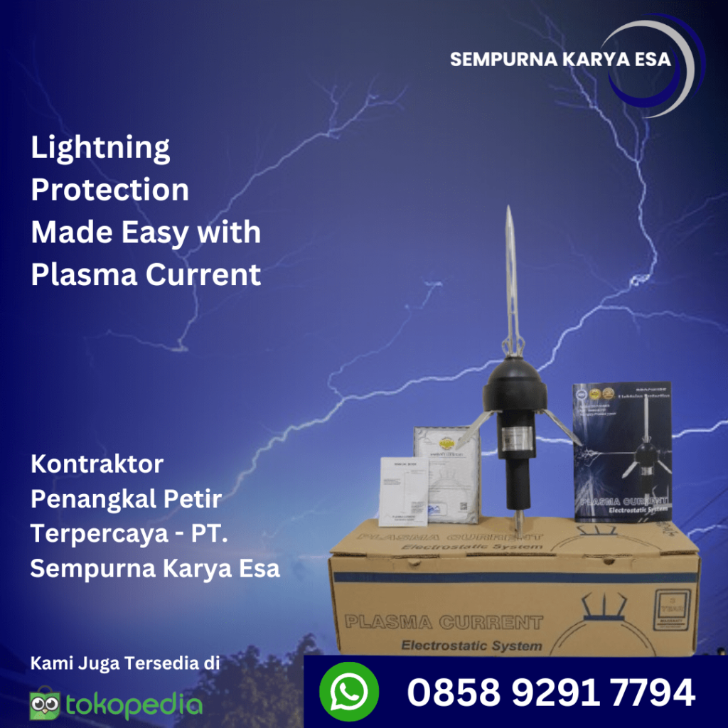 lightning protection made easy with plasma current