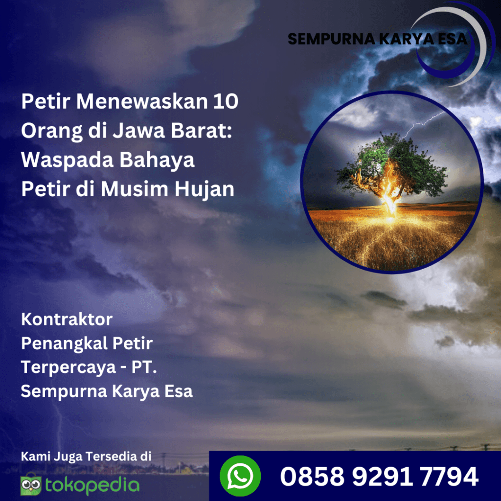 waspada bahaya petir di musim hujan