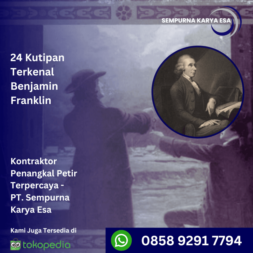 24 kutipan terkenal benjamin franklin
