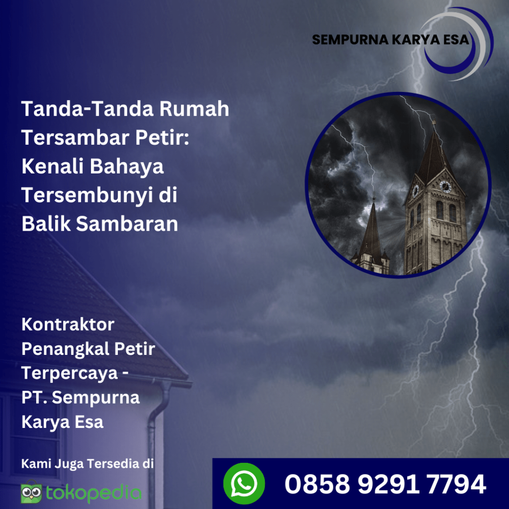 tanda-tanda rumah tersambar petir