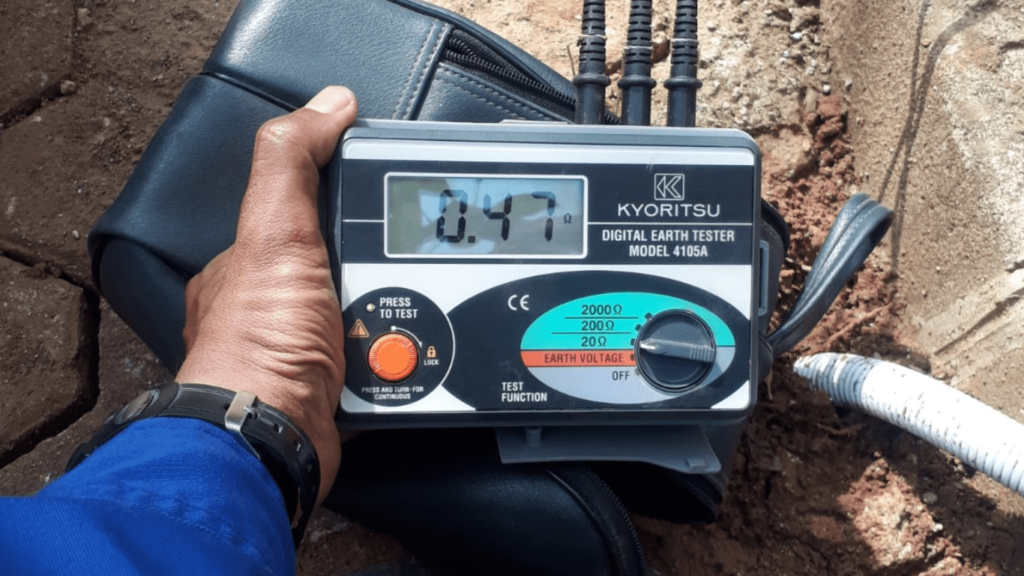 Cara Pengujian Resistansi Grounding System menggunakan Earth Tester