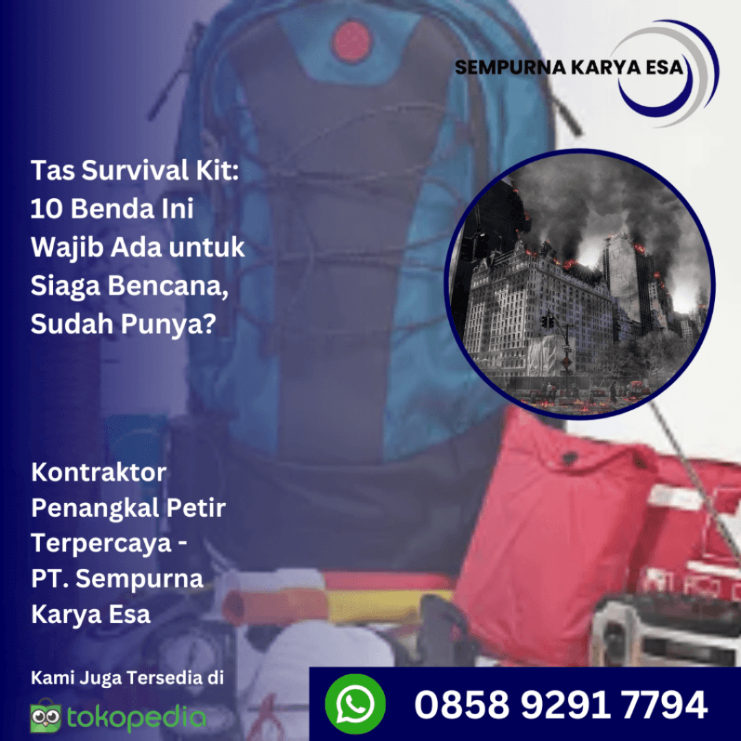 Tas survival kit 10 benda ini wajib ada untuk siaga bencana