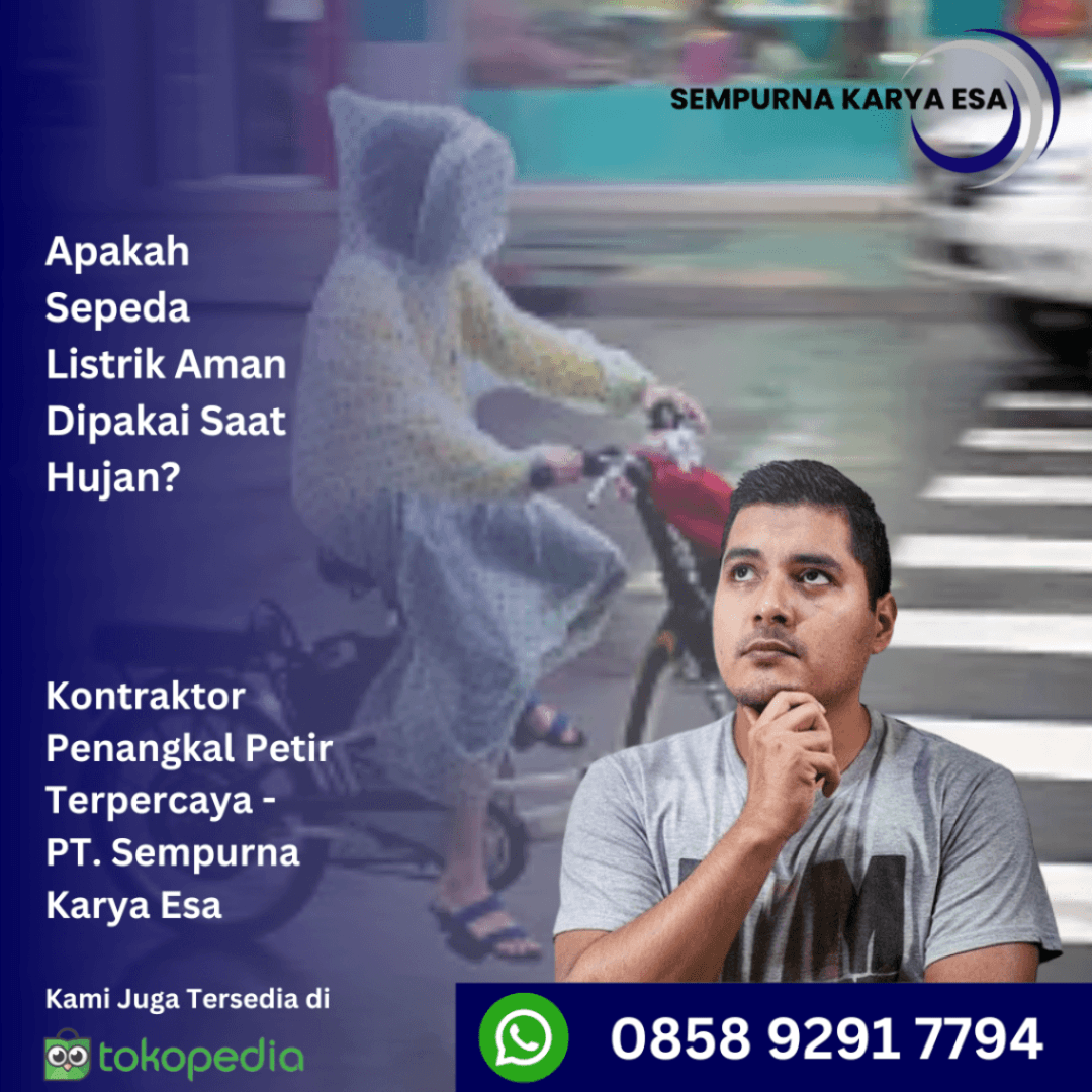 apakah sepeda listrik aman digunakan saat hujan - artikel pasangantipetirid