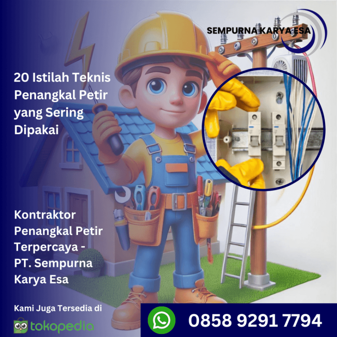 20 istilah teknis penangkal petir yang sering dipakai