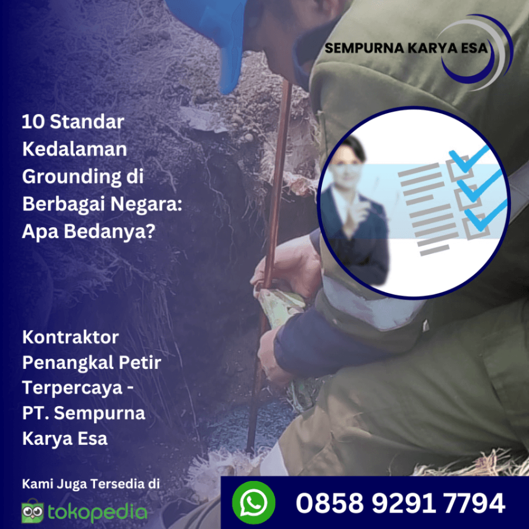 10 standar kedalaman grounding di berbagai negara