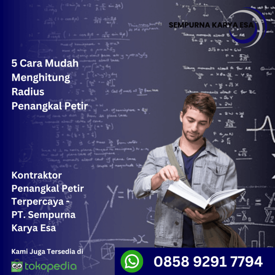 5 cara mudah menghitung radius penangkal petir