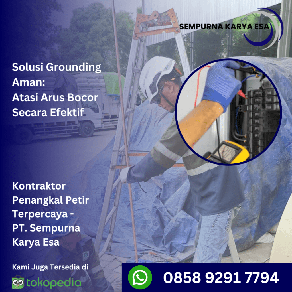 solusi grounding aman atasi arus bocor secara efektif