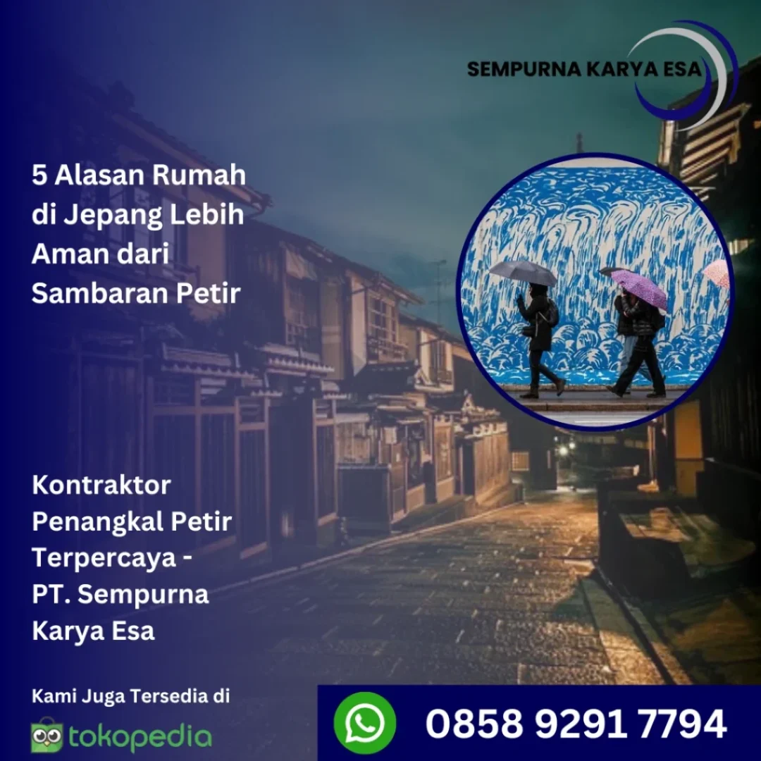 5 alasan rumah di jepang lebih aman dari sambaran petir