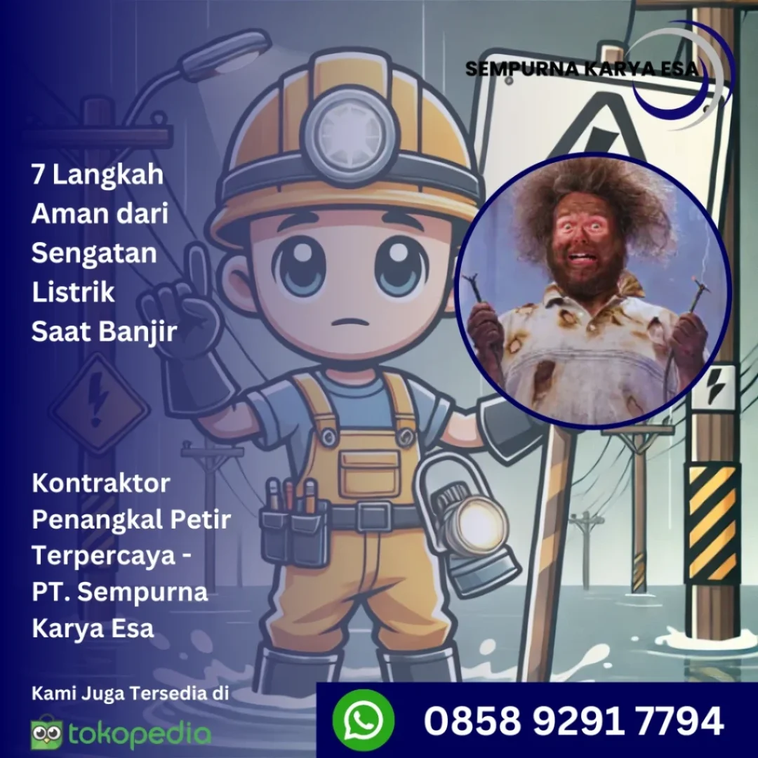 7 langkah aman dari sengatan listrik saat banjir