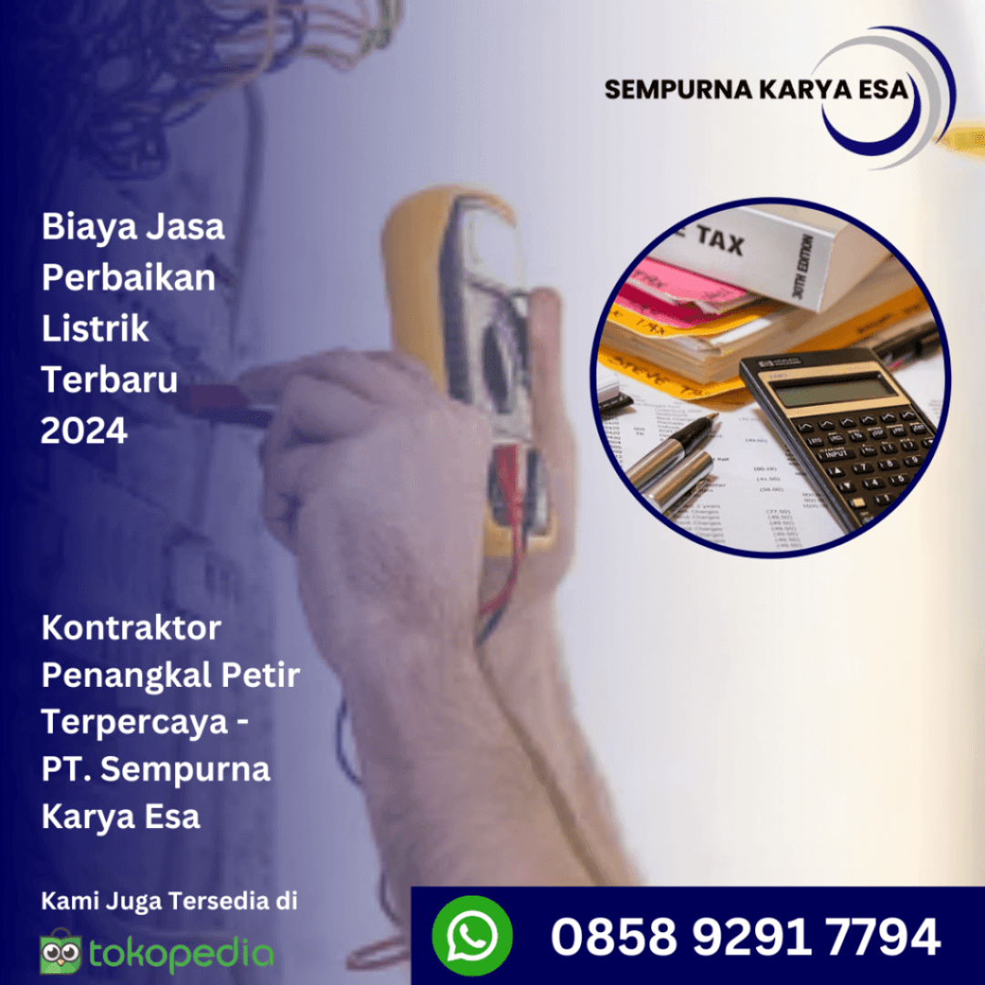 biaya jasa perbaikan listrik terbaru 2024