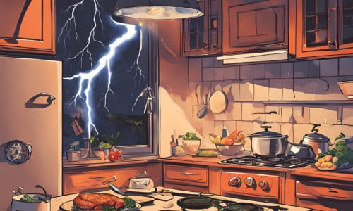 amankah masak saat petir