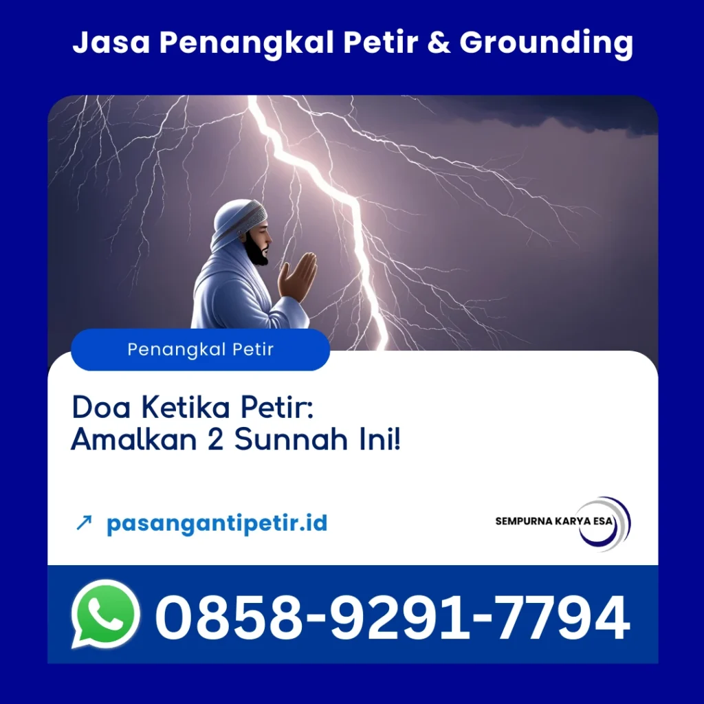 doa ketika petir amalkan 2 sunah ini