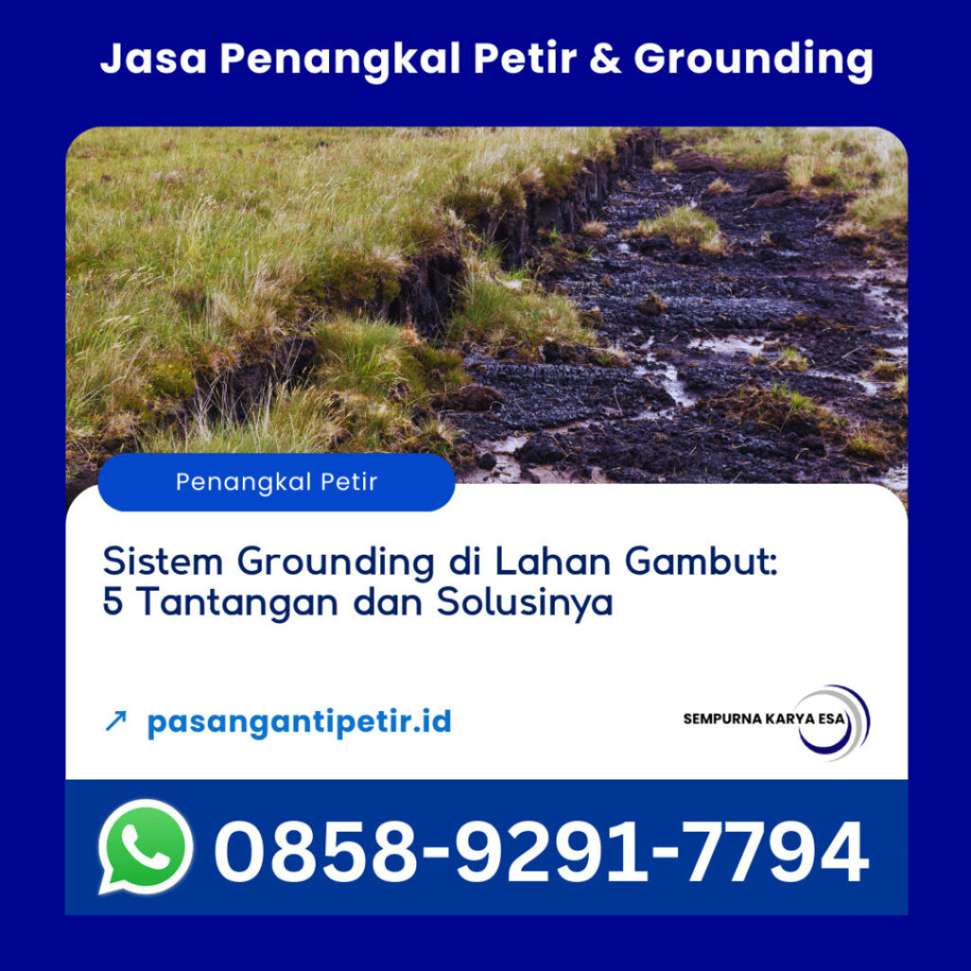sistem grounding di lahan gambut 5 tantangan dan solusinya jasa penangkal petir dan grounding hubungi 085892917794