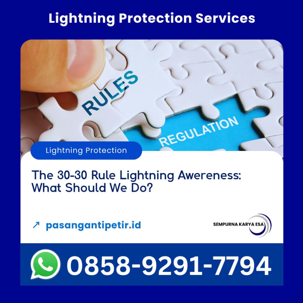 the 30-30 rule lightning awareness what should we do pt sempurna karya esa lightning protection services contact us at +6285892917794