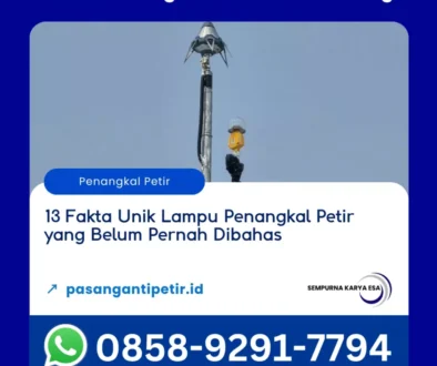 13 fakta unik lampu penangkal petir yang belum pernah dibahas artikel pt sempurna karya esa kontraktor penangkal petir hubungi 085892917794
