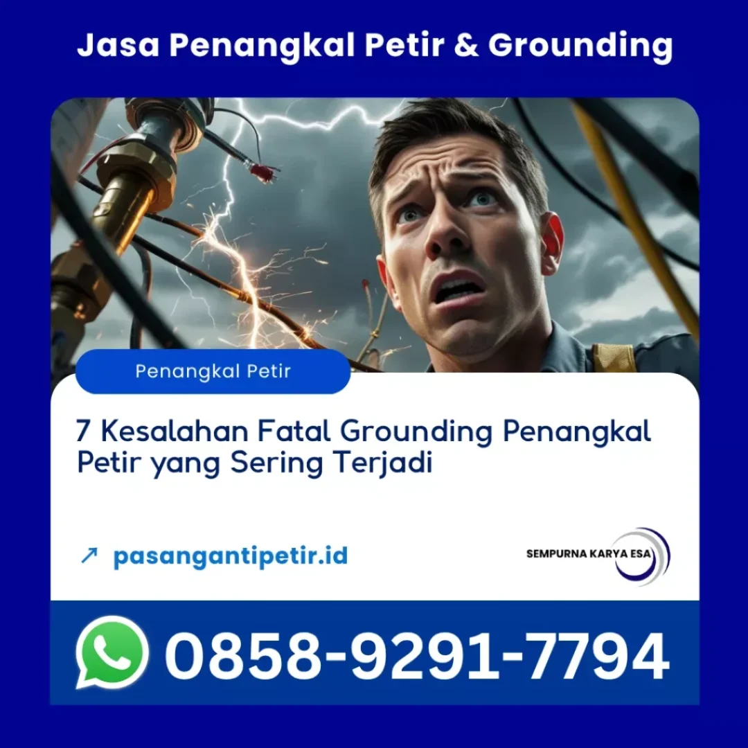 7 kesalahan grounding penangkal petir yang sering terjadi artikel pt sempurna karya esa hubungi 085892917794