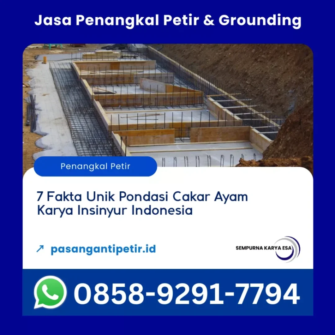 7 fakta unik pondasi cakar ayam karya insinyur indonesia artikel pt sempurna karya esa kontraktor penangkal petir hubungi 085892917794
