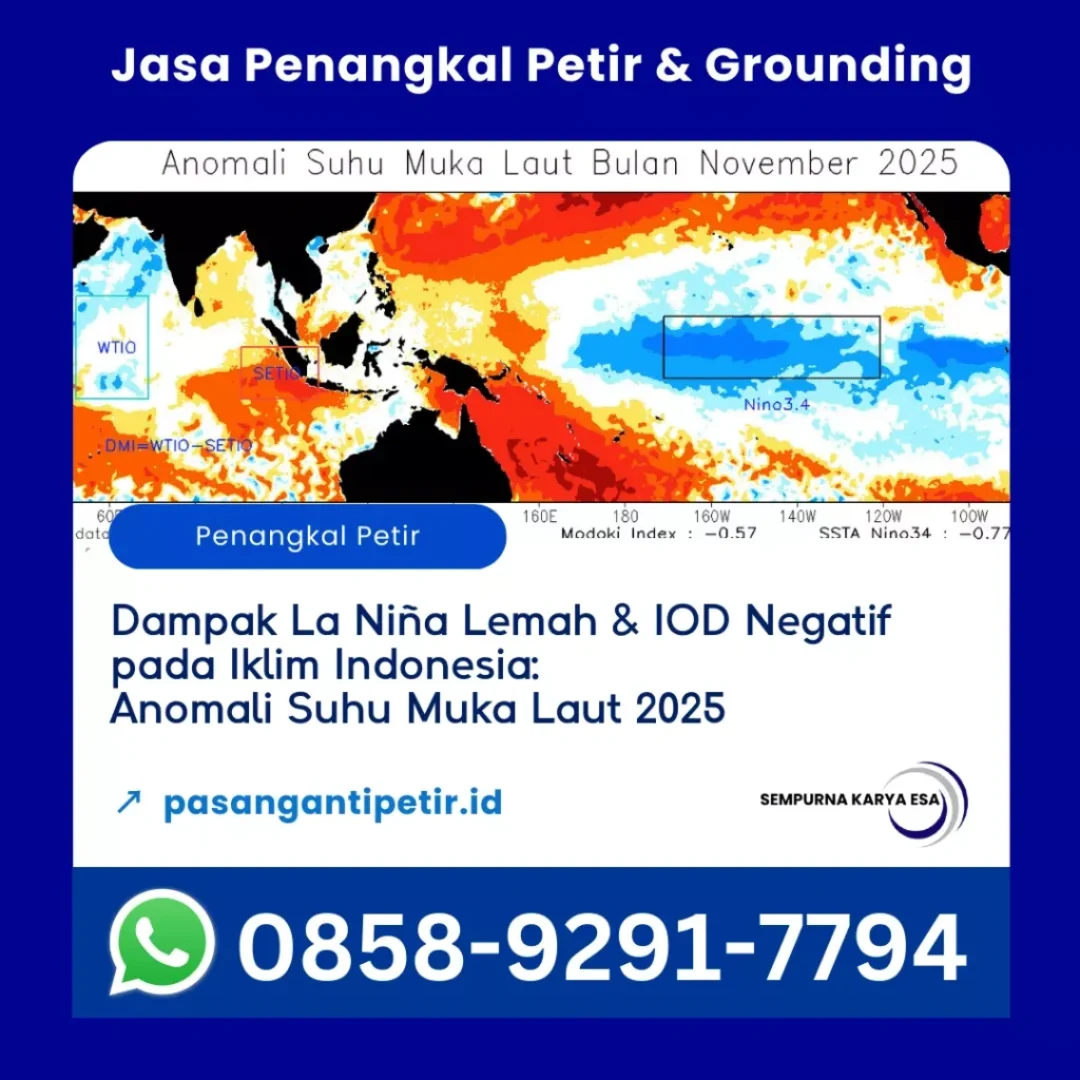 dampak la niña lemah dan IOD negatif pada iklim indonesia anomali suhu muka laut 2025 artikel pt sempurna karya esa