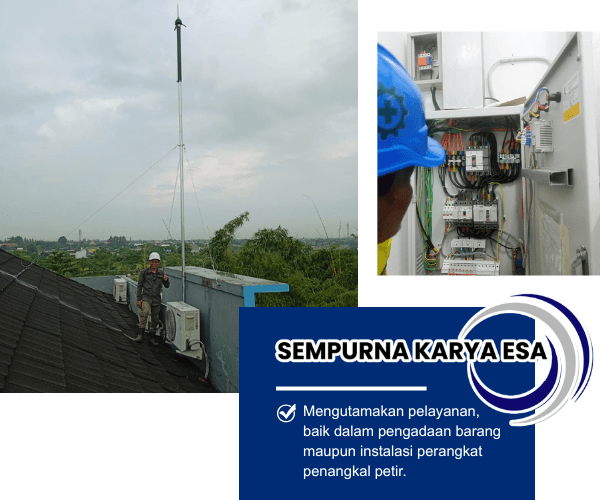 jasa penangkal petir penyalur petir pt sempurna karya esa hubungi 085892917794
